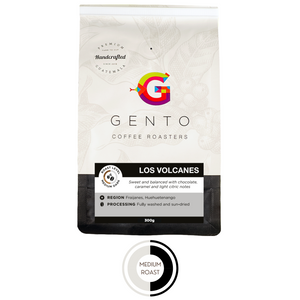 medium roast blend with notes of chocolate and caramel notes
